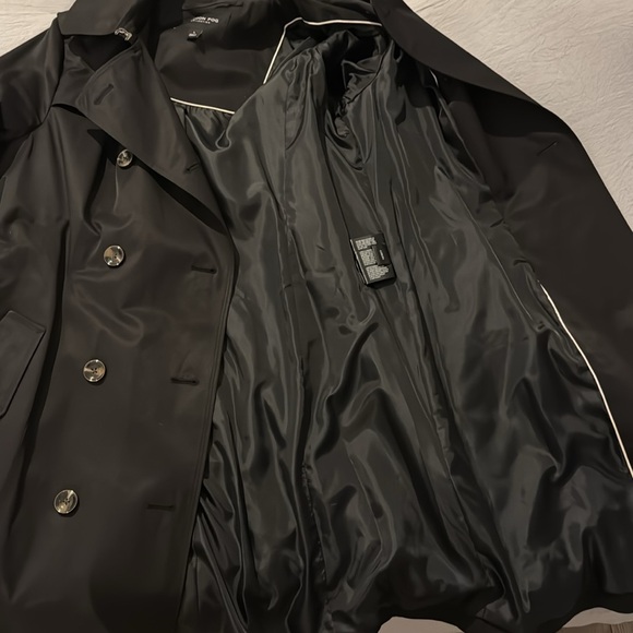 NWT Black London fog trench coat - Picture 6 of 6